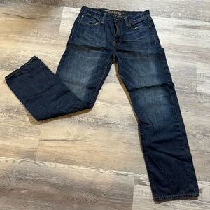 American Eagle Loose Fit Straight Leg Dark Wash Men’s Jean 34x32, 100% Cotton